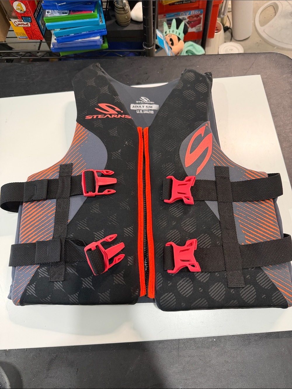 Stearns Adult Vest Black Hot Pink S\M